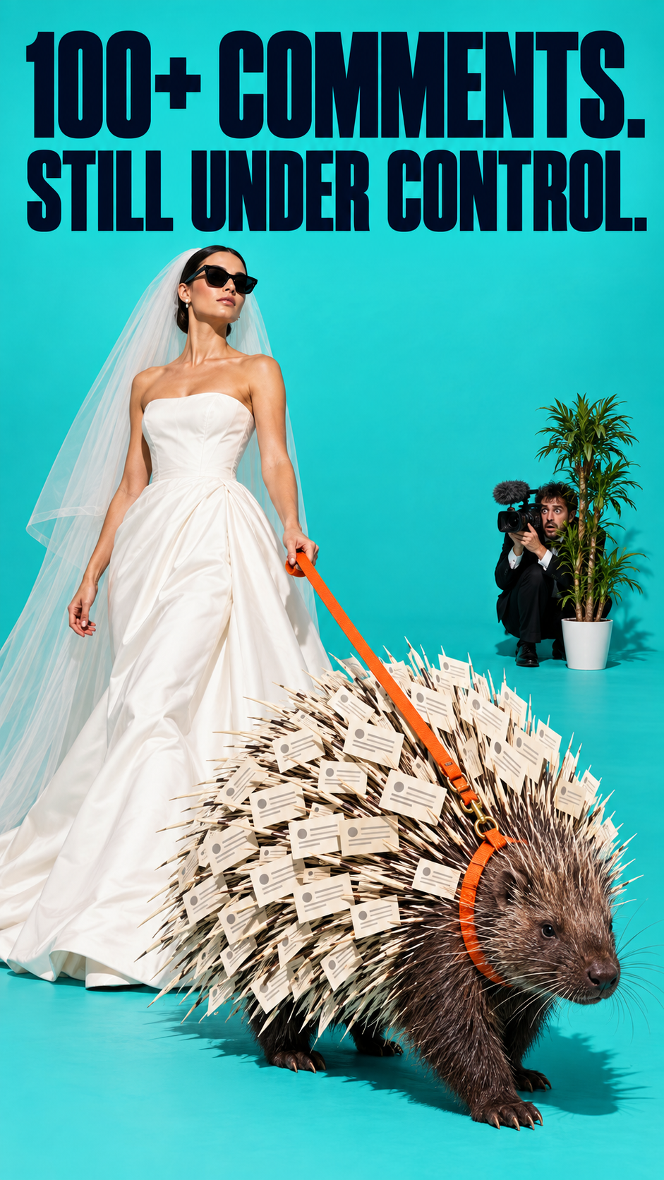 A bride calmly handles more than one hundred revision comments